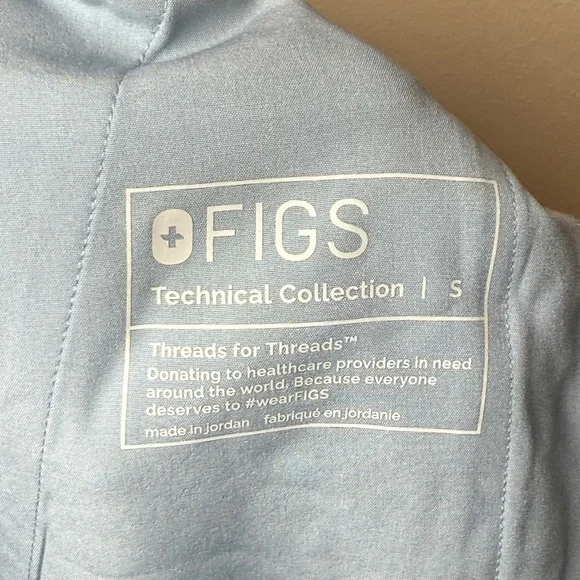 FIGS Women's Uman Relaxed Jogger Scrub Pants Dusty Blue Small, Regular - Picture 12 of 12